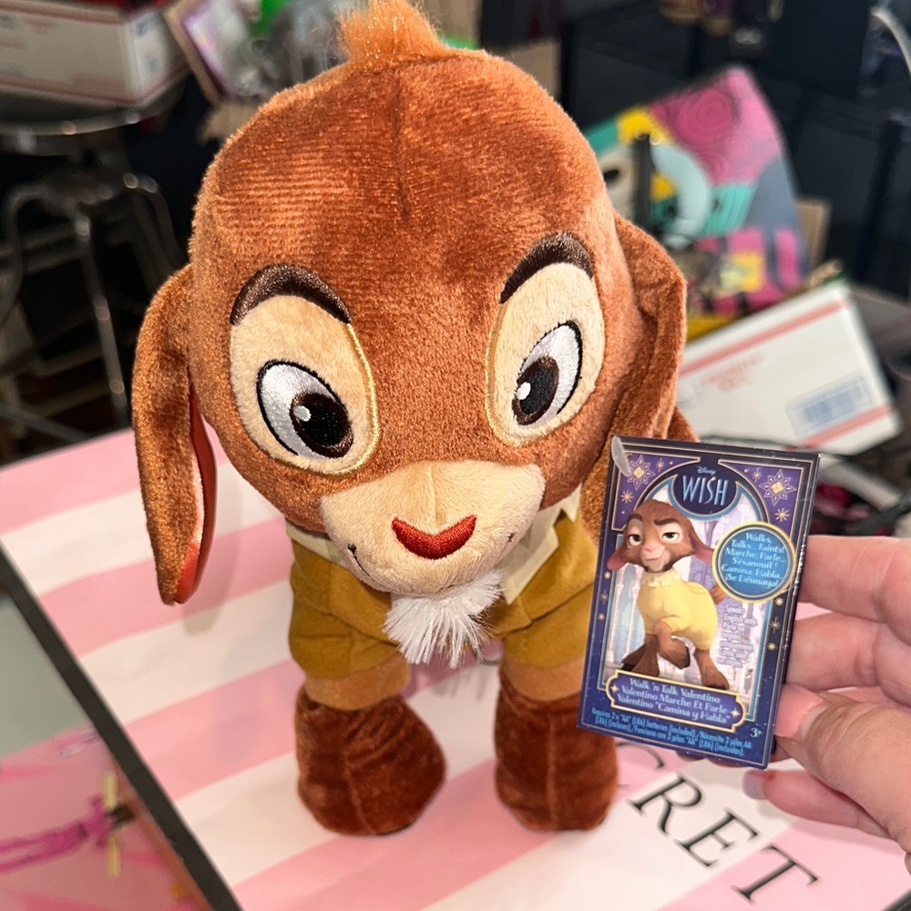 Disney Wish Brown & Tan Plush GOAT from The Movie Wish Name (Valentino)